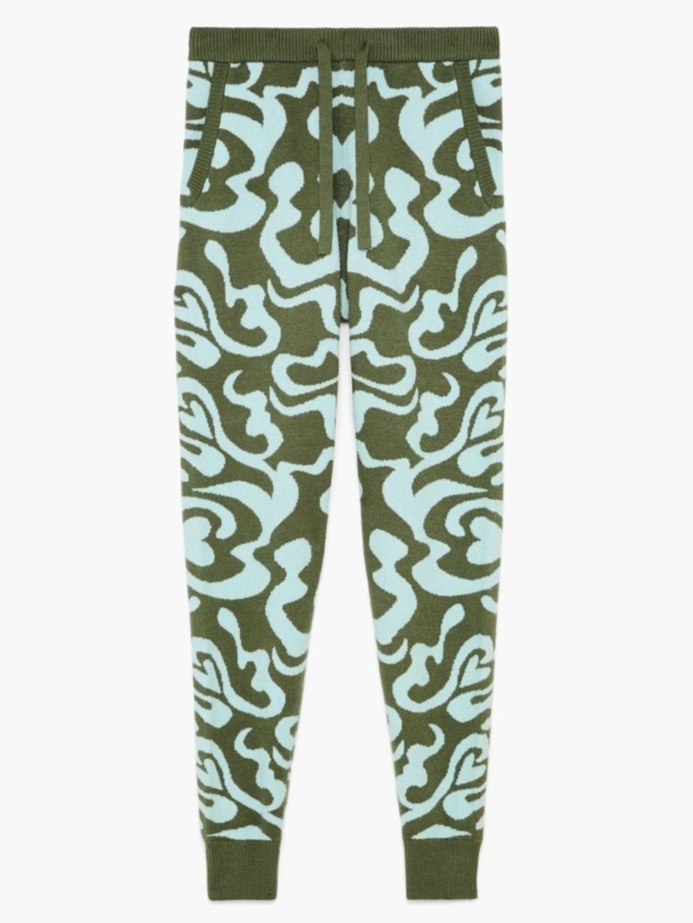 Savage Fenty Unisex Green Minty Blue Love Dizzy Lit Leisure Knit Joggers Size XS - Picture 4 of 13